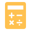Financial calculators icon.