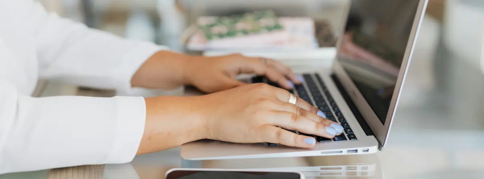 a person working on their laptop computer